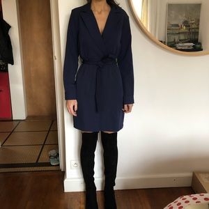 Chic blue mini dress